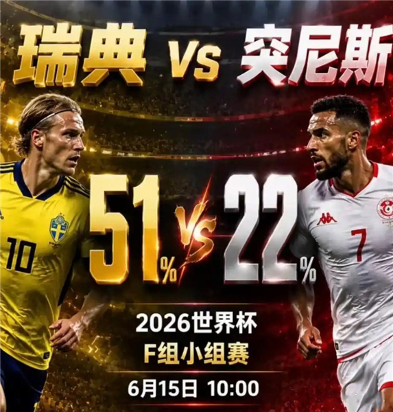 世界杯F组生死战瑞典vs突尼斯