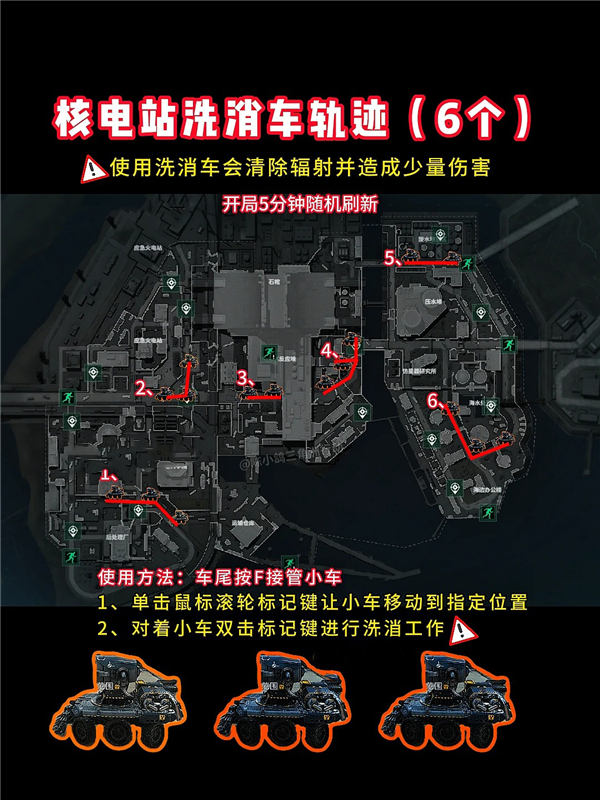 三角洲行动S10核电站洗消车点位及使用方法